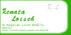 renata loisch business card